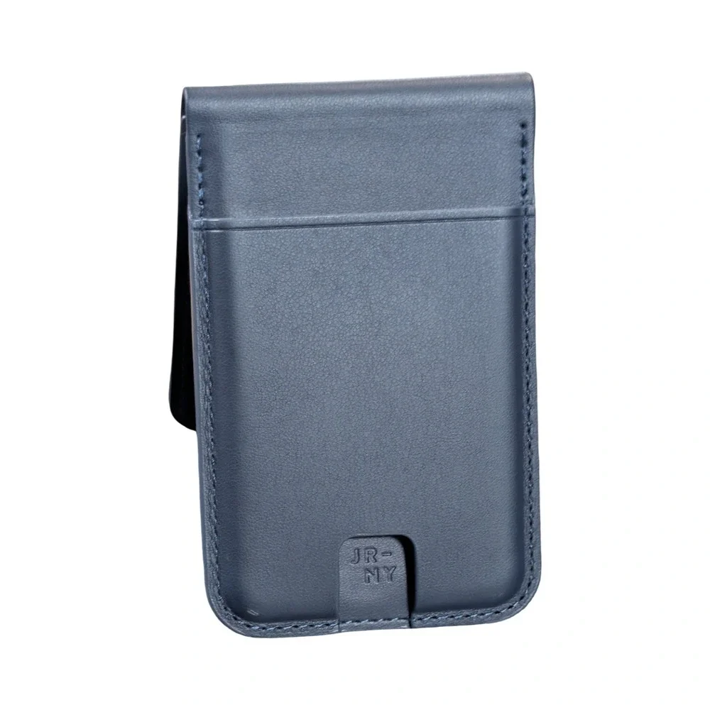Qq3O GENUINE JOURNEY EZMO MagSafe Wallet & Phone Stand Navy Blue OPEN BOX Repack